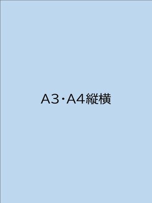 cover image of 【検証用】A3・A4 縦横混在